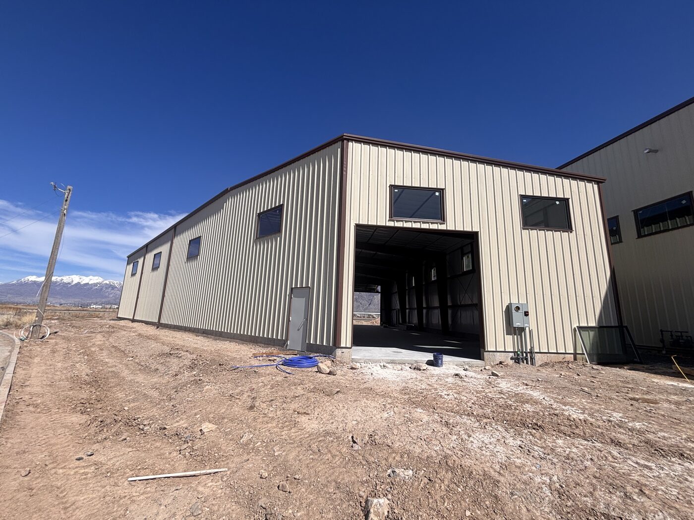 Completed metal building Fountain Green Utah