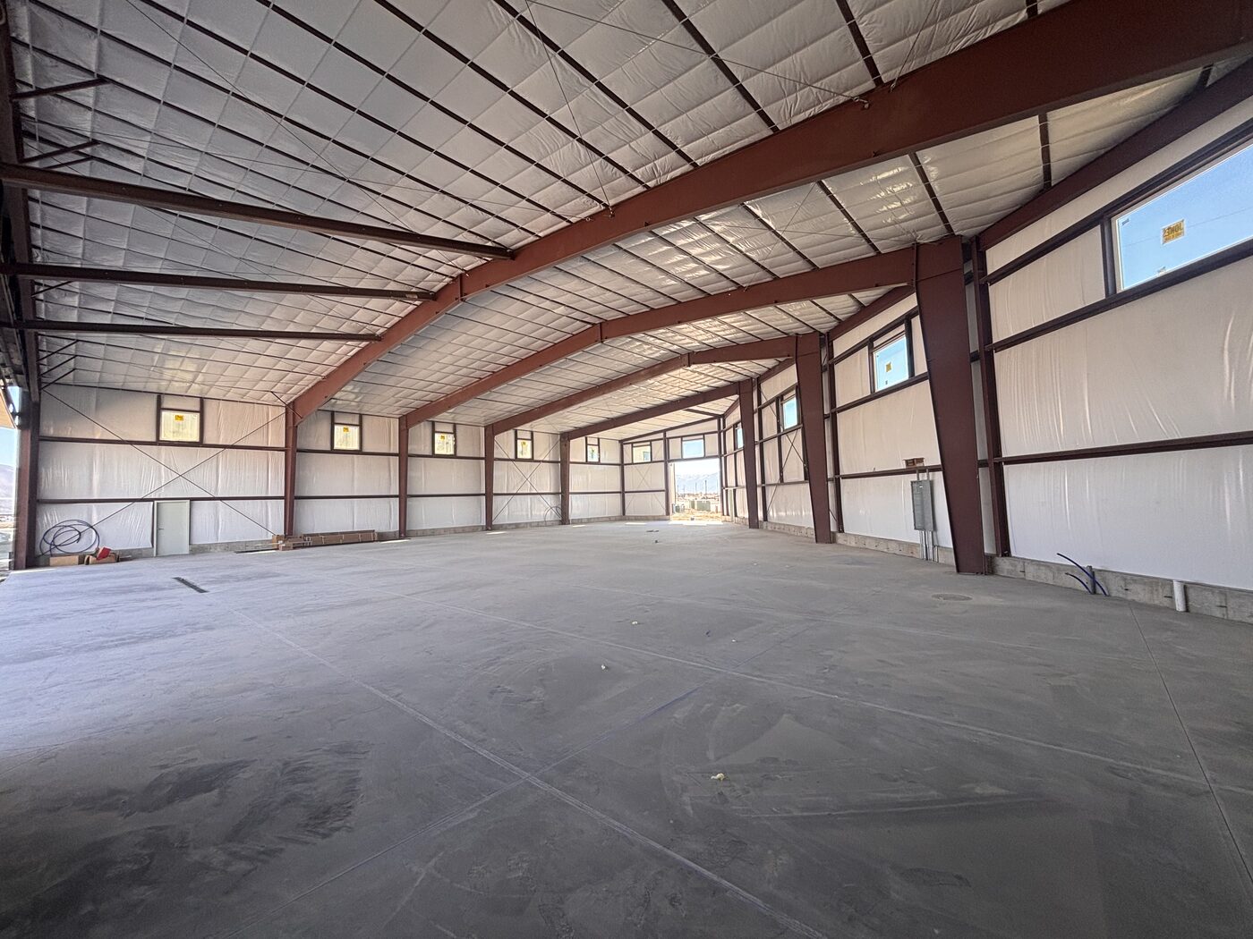 Steel building interior Utah County