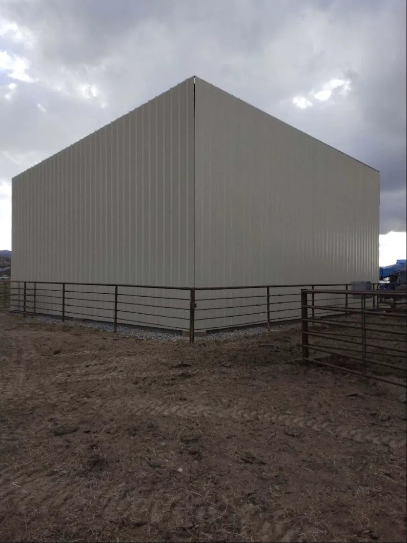 Steel barn on an acreage property in Sanpete County Utah